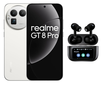Smartfon / Telefon realme GT 8 Pro 12/256GB Diary White + Smart Buds Pro